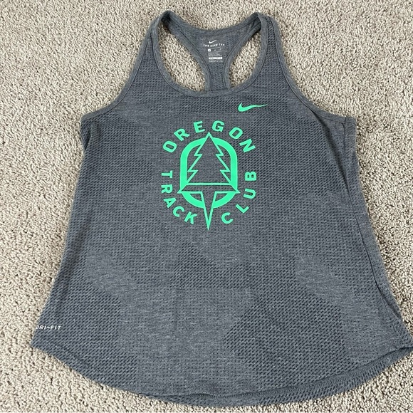 Nike Oregon Track Club Tank Top Women’s Medium Singlet Racer Back Running 55 - Picture 1 of 9